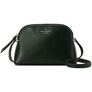 Kate Spade genuine leather crossbody deep green